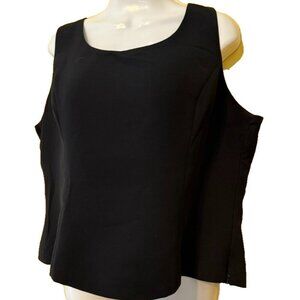 Le Suit Separates Sleeveless Blouse Lined Size 16 Career Woman Office